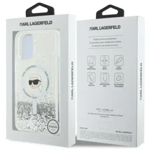 Hurtownia GSM - Karl Lagerfeld KLHMP16MLGKISGH Apple iPhone 16 Plus hardcase Liquid Glitter Karl Head Magsafe átlátszó - KLD21803 - {ean13} - Hurt