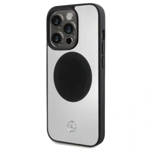 Wholesale Mercedes MEHMP15X23ACMS Apple iPhone 15 Pro Max hardcase Leather&Alu MagSafe silver - MRS231 - {ean13} - Hurt