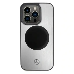 Hurtownia GSM - Mercedes MEHMP15X23ACMS Apple iPhone 15 Pro Max Hardcase Leder&Alu MagSafe silber - MRS231 - {ean13} - Hurt