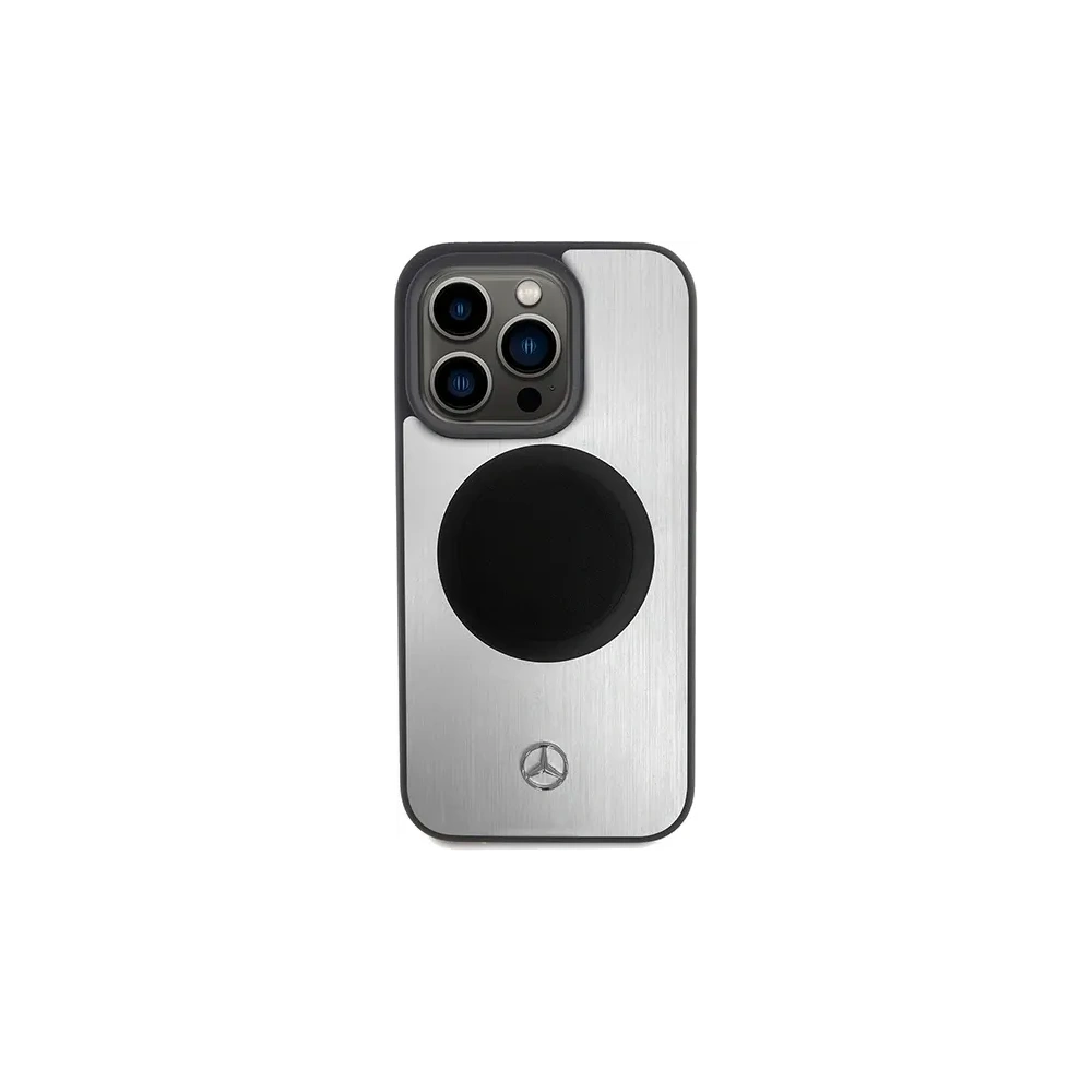 Hurtownia GSM - Mercedes MEHMP15X23ACMS Apple iPhone 15 Pro Max kemény tok Bőr&Alu MagSafe ezüst - MRS231 - {ean13} - Hurt