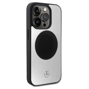 Hurtownia GSM - Mercedes MEHMP15X23ACMS Apple iPhone 15 Pro Max Hardcase Leder&Alu MagSafe silber - MRS231 - {ean13} - Hurt
