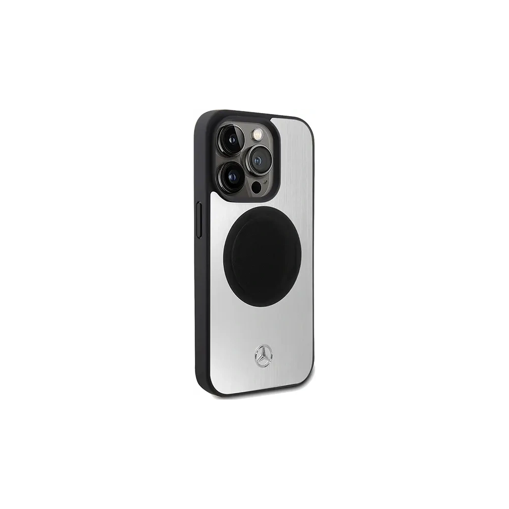 Hurtownia GSM - Mercedes MEHMP15X23ACMS Apple iPhone 15 Pro Max kemény tok Bőr&Alu MagSafe ezüst - MRS231 - {ean13} - Hurt