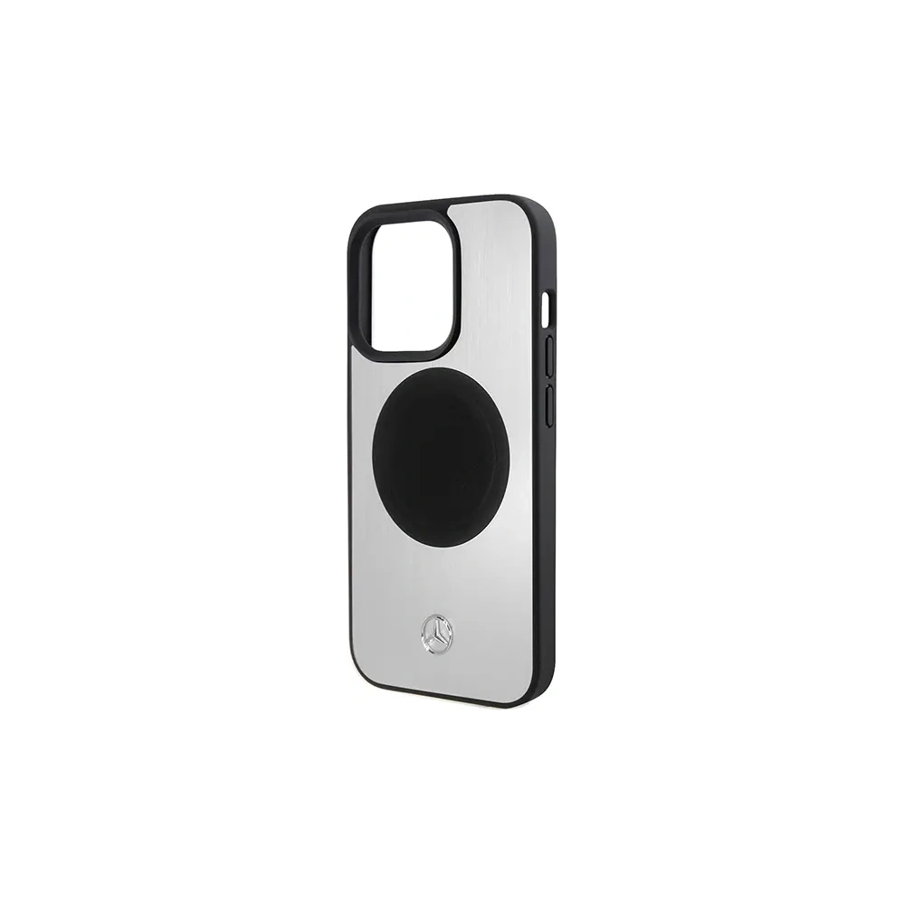 Hurtownia GSM - Etui Mercedes MEHMP15X23ACMS Apple iPhone 15 Pro Max hardcase Leather&Alu MagSafe stříbrný/silver - MRS231 - {ean13} - Hurt