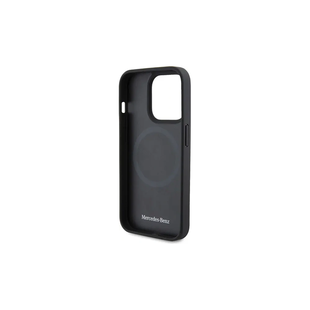 Hurtownia GSM - Etui Mercedes MEHMP15X23ACMS Apple iPhone 15 Pro Max hardcase Leather&Alu MagSafe srebrny/silver - MRS231 - {ean13} - Hurt