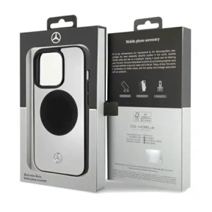 Hurtownia GSM - Mercedes MEHMP15X23ACMS Apple iPhone 15 Pro Max Hardcase Leder&Alu MagSafe silber - MRS231 - {ean13} - Hurt