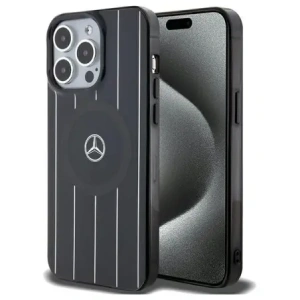 Hurtownia GSM - Mercedes MEHMP15X23HRSK Apple iPhone 15 Pro Max Hardcase Doppelschicht Kreuzlinien MagSafe schwarz - MRS232 - {ean13} - Hurt