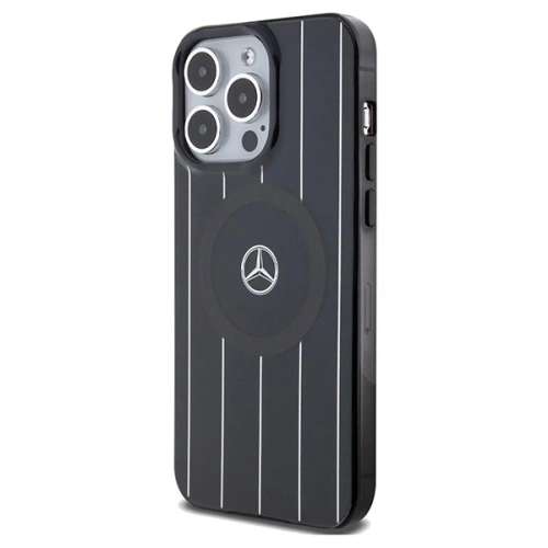 Etui Mercedes MEHMP15X23HRSK Apple iPhone 15 Pro Max hardcase Double Layer Crossed Lines MagSafe czarny/black
