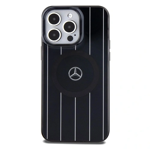 Etui Mercedes MEHMP15X23HRSK Apple iPhone 15 Pro Max hardcase Double Layer Crossed Lines MagSafe czarny/black