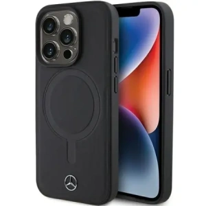 Hurtownia GSM - Mercedes MEHMP15X23RCMK Apple iPhone 15 Pro Max husă din piele netedă MagSafe neagră - MRS233 - {ean13} - Hurt