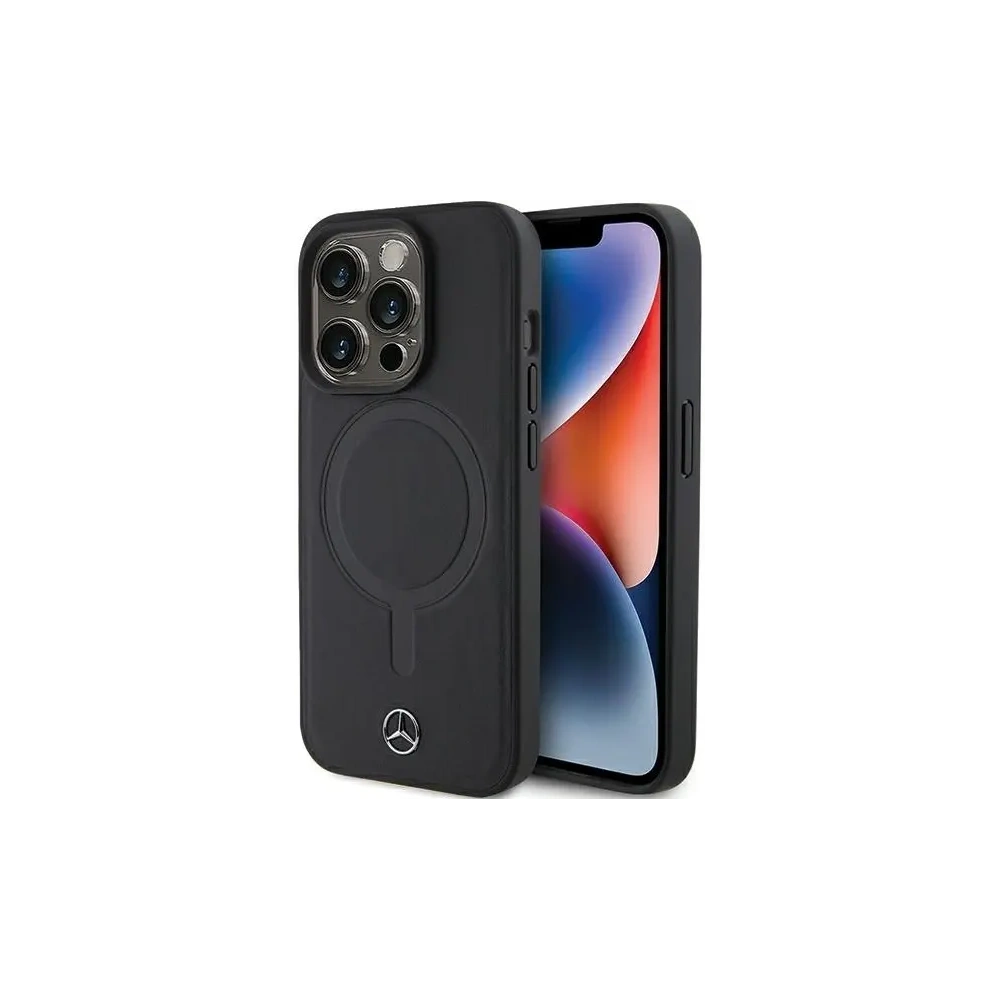 Hurtownia GSM - Mercedes MEHMP15X23RCMK Apple iPhone 15 Pro Max Hartschale Glattes Leder MagSafe schwarz - MRS233 - {ean13} - Hurt