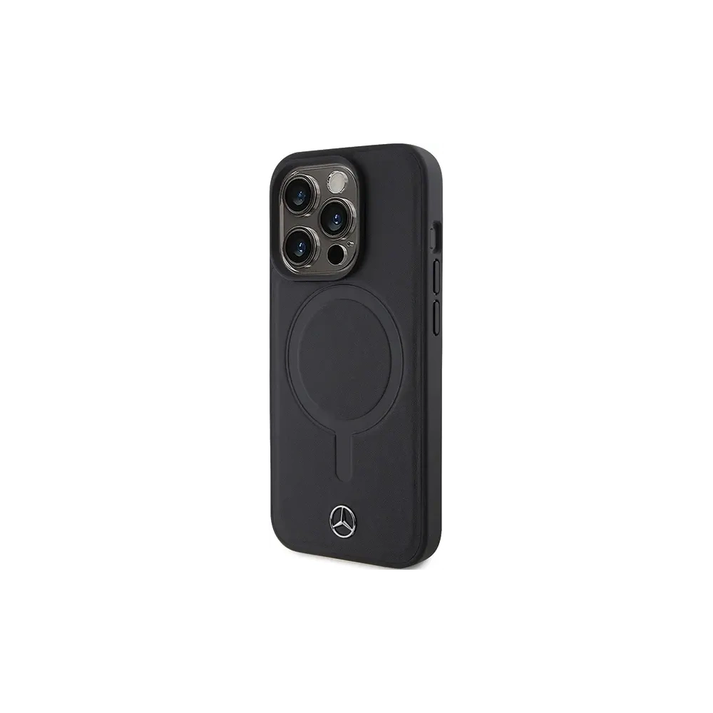 Hurtownia GSM - Mercedes MEHMP15X23RCMK Apple iPhone 15 Pro Max husă din piele netedă MagSafe neagră - MRS233 - {ean13} - Hurt