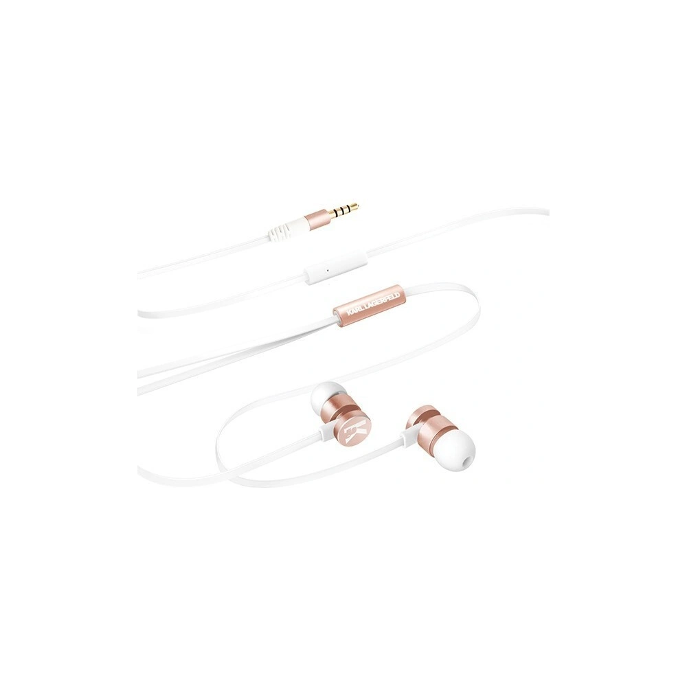 Hurtownia GSM - Karl Lagerfeld słuchawki KLEPWIRG różowo-złoty/rosegold 3,5mm - KLD252RS - {ean13} - Hurt
