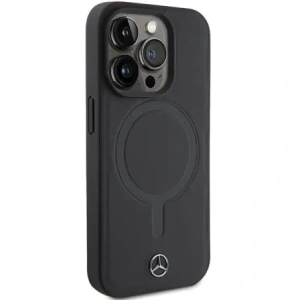 Wholesale Mercedes MEHMP15X23RCMK Apple iPhone 15 Pro Max hardcase Smooth Leather MagSafe black - MRS233 - {ean13} - Hurt