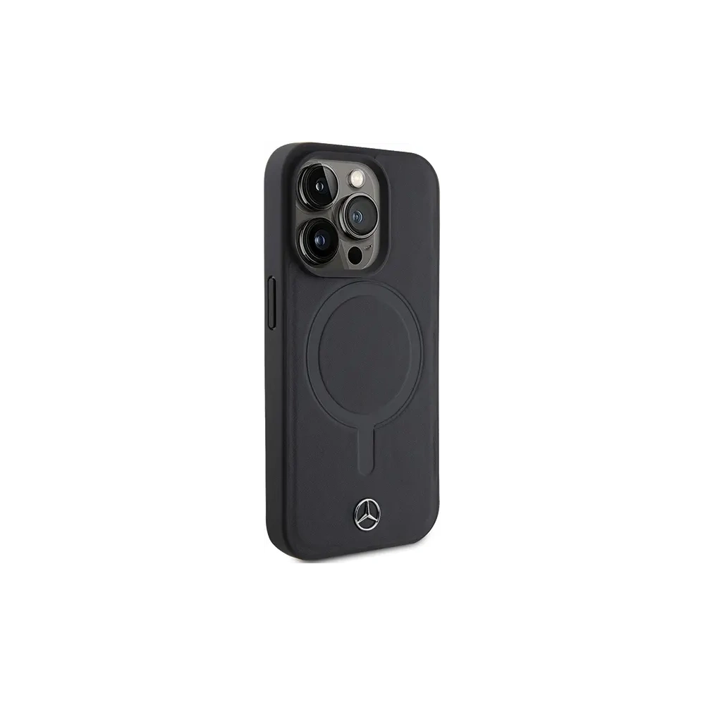 Hurtownia GSM - Mercedes MEHMP15X23RCMK Apple iPhone 15 Pro Max husă din piele netedă MagSafe neagră - MRS233 - {ean13} - Hurt