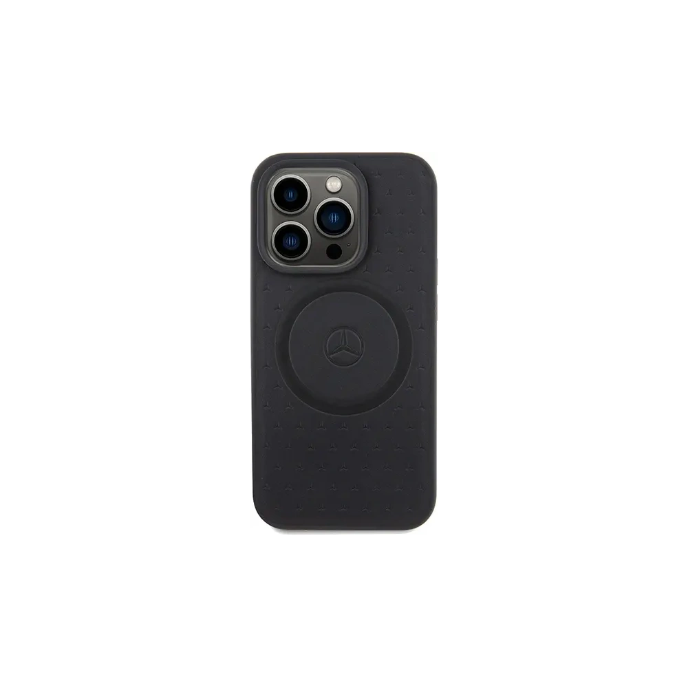 Hurtownia GSM - Mercedes MEHMP15X23RGSK Apple iPhone 15 Pro Max Hartschale Sternmuster Leder MagSafe schwarz - MRS235 - {ean13} - Hurt
