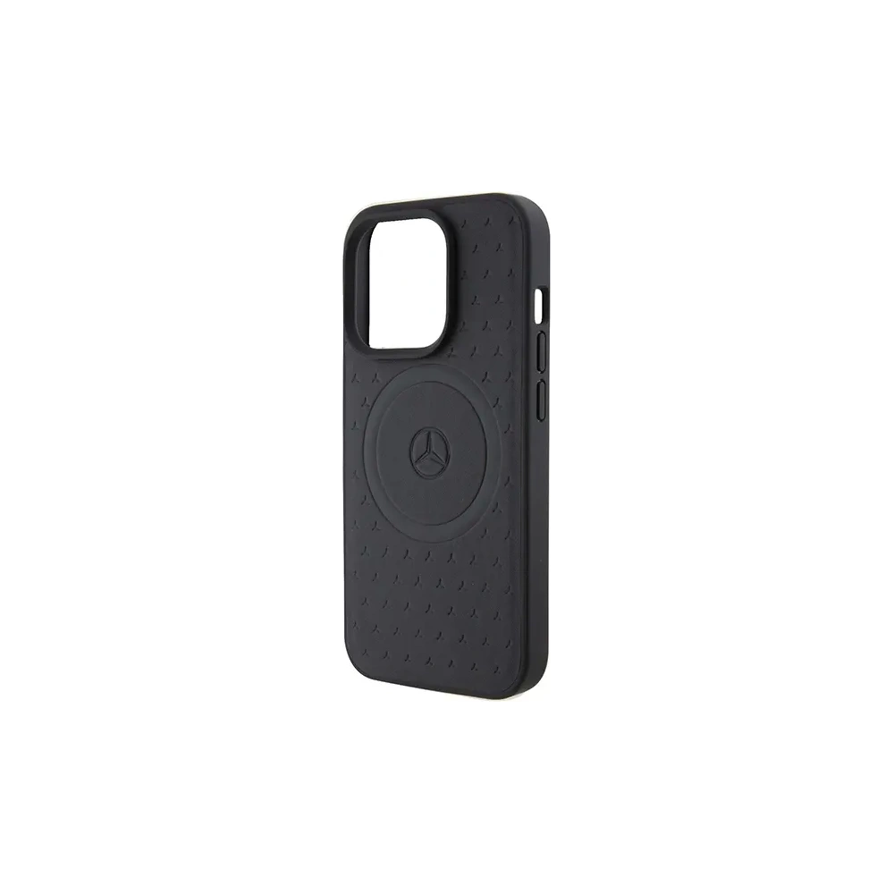 Hurtownia GSM - Mercedes MEHMP15X23RGSK Apple iPhone 15 Pro Max Hartschale Sternmuster Leder MagSafe schwarz - MRS235 - {ean13} - Hurt