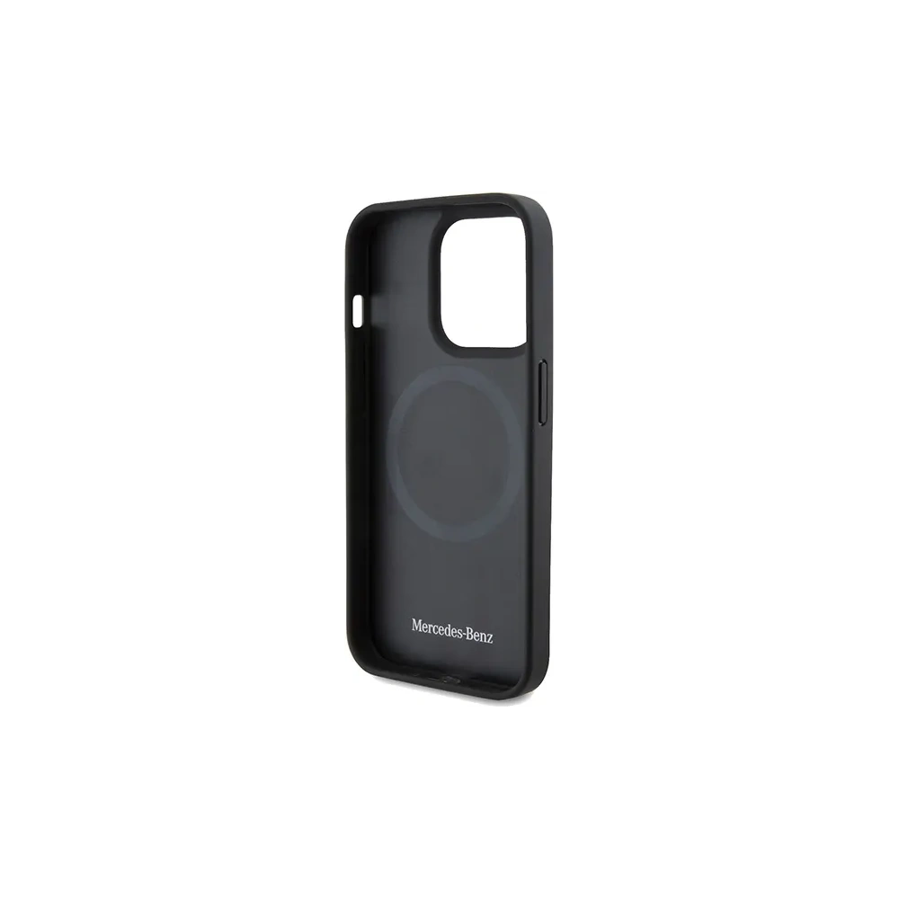 Hurtownia GSM - Mercedes MEHMP15X23RGSK Apple iPhone 15 Pro Max Hartschale Sternmuster Leder MagSafe schwarz - MRS235 - {ean13} - Hurt