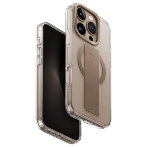 Etui UNIQ Heldro Max Apple iPhone 16 Pro Max Magclick Charging złoty/taupe gold