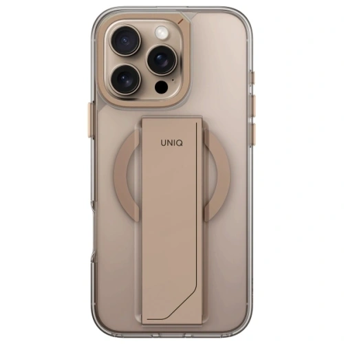 Etui UNIQ Heldro Max Apple iPhone 16 Pro Max Magclick Charging złoty/taupe gold