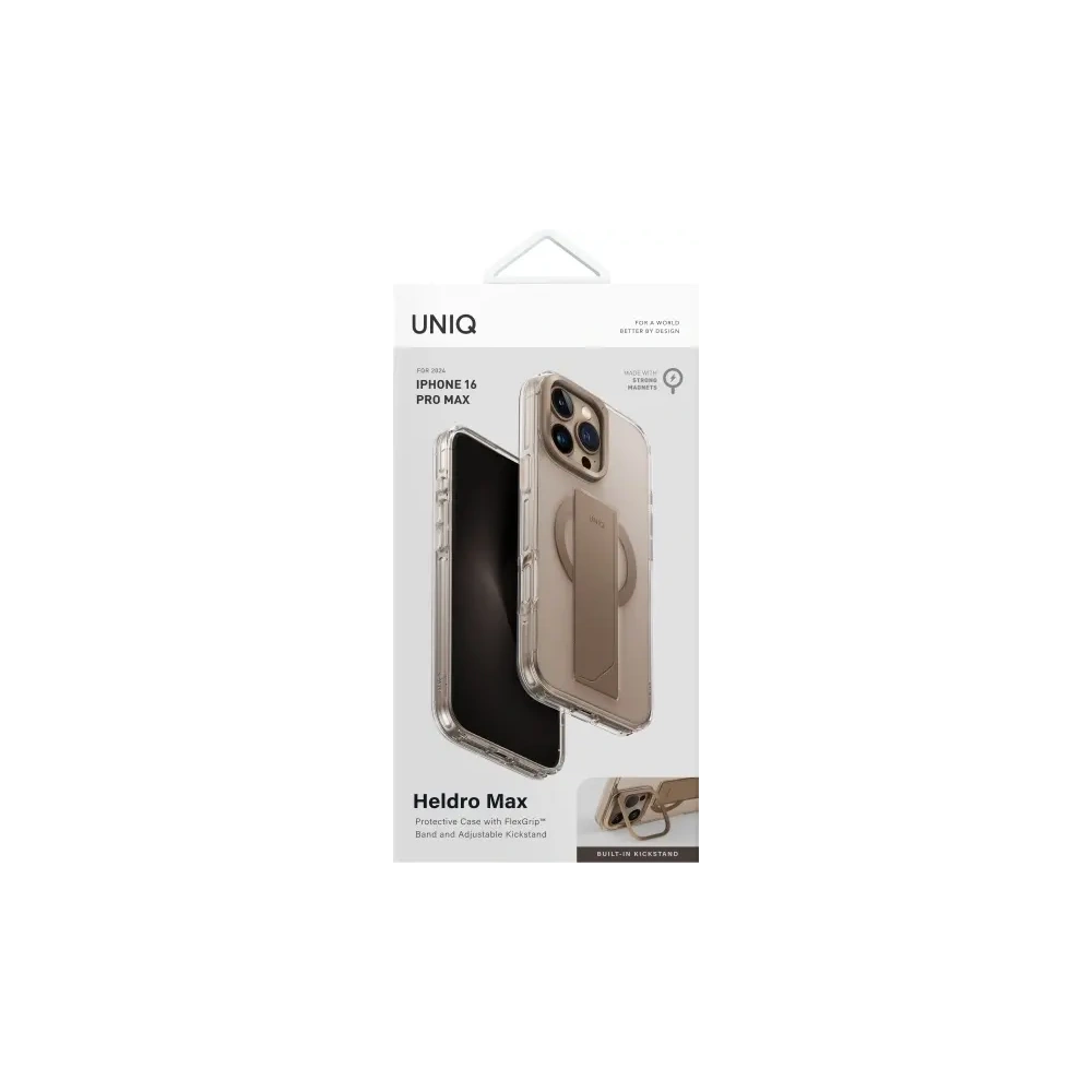Hurtownia GSM - UNIQ Heldro Max Apple iPhone 16 Pro Max Magclick Ladegerät taupe gold - UNIQ1385 - {ean13} - Hurt