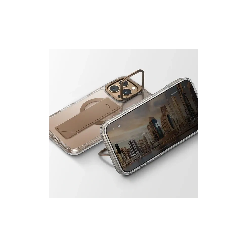 Hurtownia GSM - UNIQ Heldro Max Apple iPhone 16 Pro Max Magclick Ladegerät taupe gold - UNIQ1385 - {ean13} - Hurt