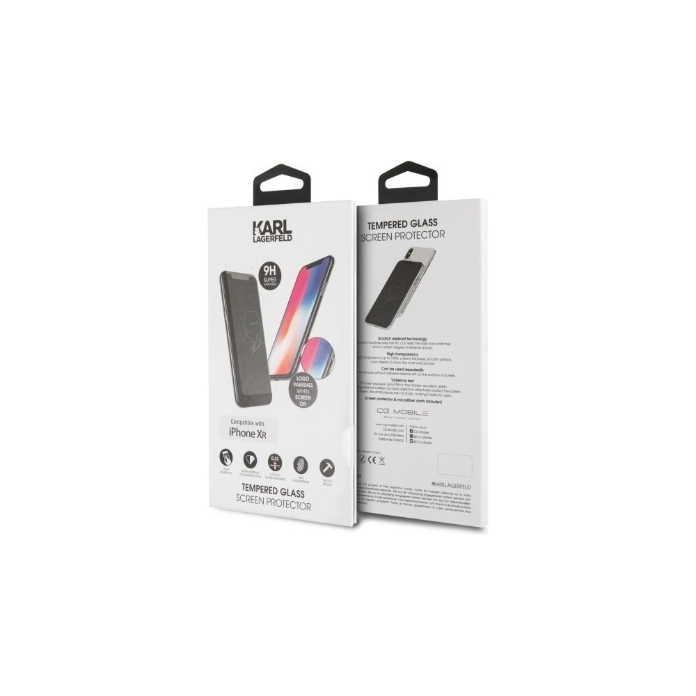 Hurtownia GSM - Karl Lagerfeld szkło hartowane iPhone Xr KLTGMI61TR Silohouette Magic Logo - KLD254 - {ean13} - Hurt