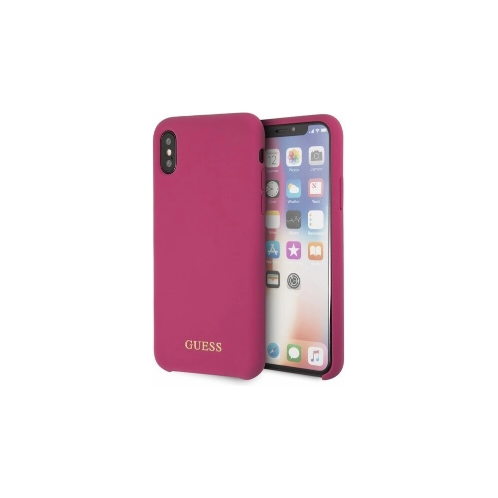 Hurtownia GSM - Etui Guess GUHCPXLSGLPI Apple iPhone X/XS pink/różowy hard case Silicone - GUE331PNK - {ean13} - Hurt