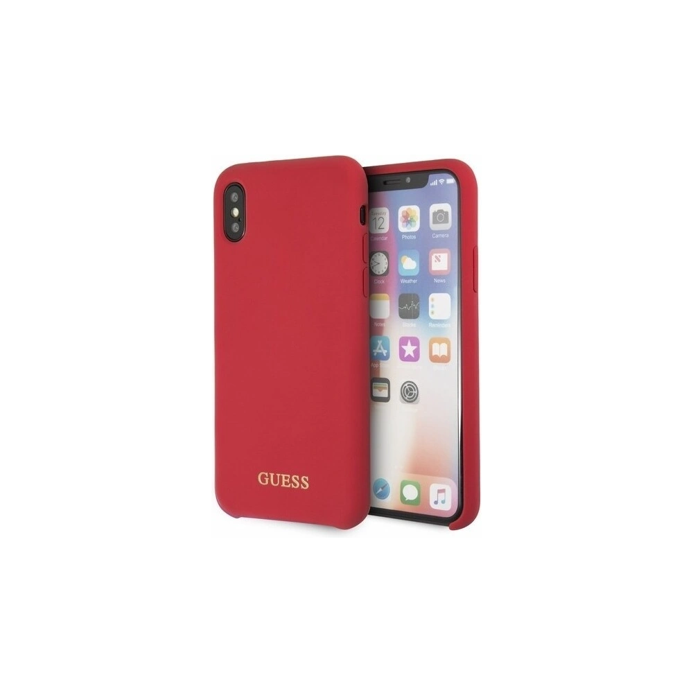 Hurtownia GSM - Etui Guess GUHCPXLSGLRE Apple iPhone X/XS red/czerwony hard case Silicone - GUE332RED - {ean13} - Hurt