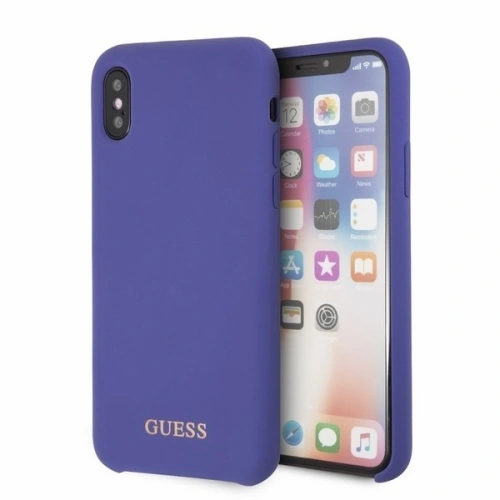 Etui Guess GUHCPXLSGLUV Apple iPhone X/XS purple/fioletowy hard case Silicone