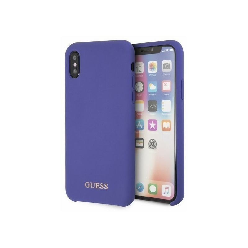 Guess Distributor - 3700740432969 - GUE333PRP - Guess GUHCPXLSGLUV iPhone X/Xs purple hard case Silicone - B2B homescreen