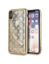 Etui Guess GUHCPXPEOLGGO Apple iPhone X/XS aurie/gold hard case 4G Peony Liquid Glitter
