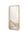Wholesale Guess GUHCPXPEOLGGO iPhone X/Xs gold hard case 4G Peony Liquid Glitter - GUE334GLD - {ean13} - Hurt