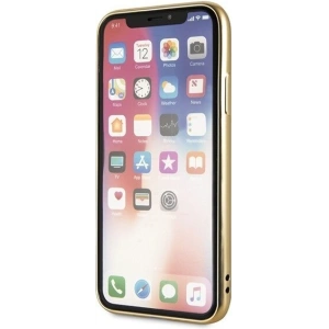 Etui Guess GUHCPXPEOLGGO Apple iPhone X/XS złoty/gold hard case 4G Peony Liquid Glitter