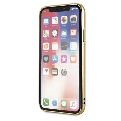 Etui Guess GUHCPXPEOLGGO Apple iPhone X/XS złoty/gold hard case 4G Peony Liquid Glitter