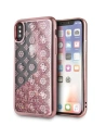 Etui Guess GUHCPXPEOLGPI Apple iPhone X/XS różowy/pink hard case 4G Peony Liquid Glitter