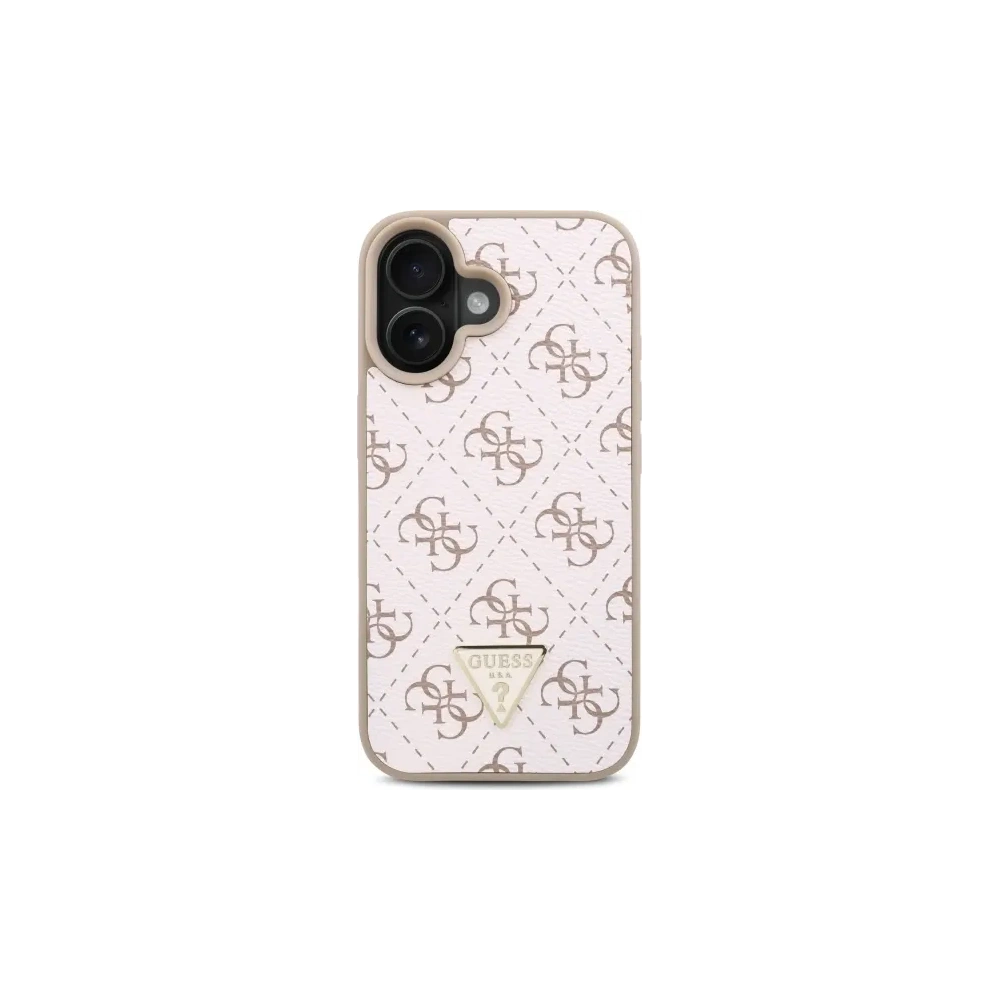 Hurtownia GSM - Etui Guess GUHCP16SPG4GPH Apple iPhone 16 hardcase New 4G Triangle biały/white - GUE4106 - {ean13} - Hurt