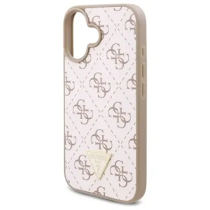 Etui Guess GUHCP16SPG4GPH Apple iPhone 16 hardcase New 4G Triangle biały/white