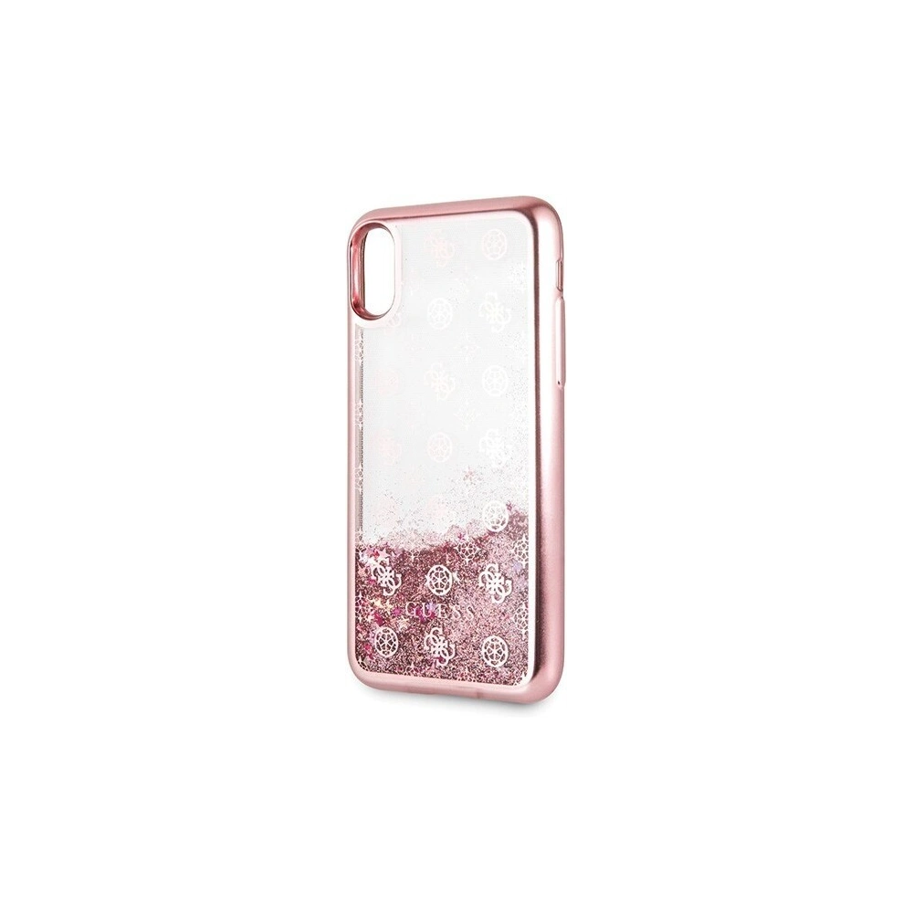Hurtownia GSM - Etui Guess GUHCPXPEOLGPI Apple iPhone X/XS różowy/pink hard case 4G Peony Liquid Glitter - GUE335PNK - {ean13} - Hurt