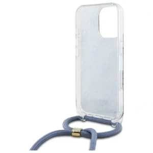 Etui Guess GUHCP16XHC4SEB Apple iPhone 16 Pro Max hardcase Crossbody Cord 4G Print niebieski/blue