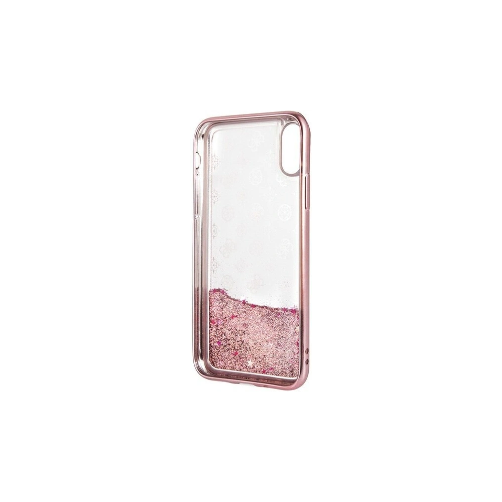Hurtownia GSM - Etui Guess GUHCPXPEOLGPI Apple iPhone X/XS różowy/pink hard case 4G Peony Liquid Glitter - GUE335PNK - {ean13} - Hurt