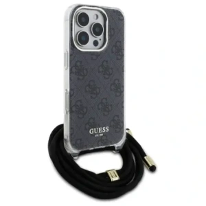 Etui Guess GUHCP16XHC4SEK Apple iPhone 16 Pro Max hardcase Crossbody Cord 4G Print czarny/black