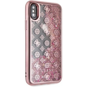 Etui Guess GUHCPXPEOLGPI Apple iPhone X/XS różowy/pink hard case 4G Peony Liquid Glitter