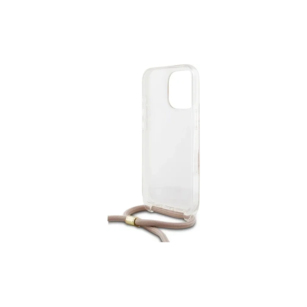 Hurtownia GSM - Guess GUHCP16XHC4SEP Apple iPhone 16 Pro Max husă dură Crossbody Cord 4G Imprimare roz - GUE4109 - {ean13} - Hurt