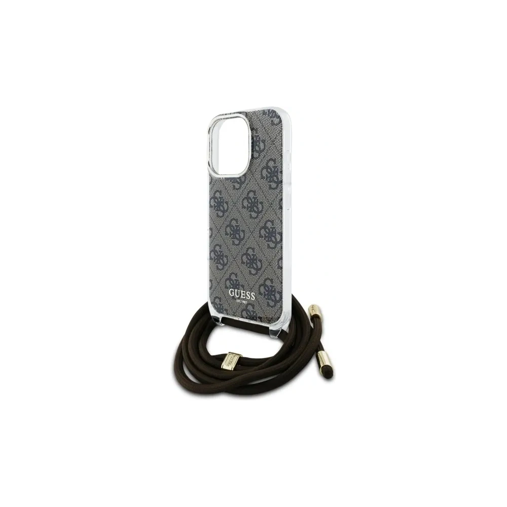 Hurtownia GSM - Etui Guess GUHCP16XHC4SEW Apple iPhone 16 Pro Max hardcase Crossbody Cord 4G Print brązowy/brown - GUE4110 - {ean13} - Hurt