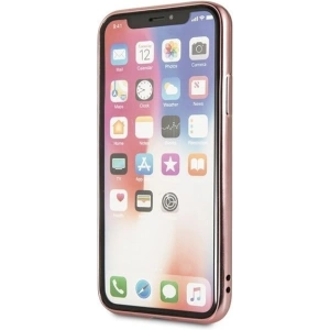 Etui Guess GUHCPXPEOLGPI Apple iPhone X/XS różowy/pink hard case 4G Peony Liquid Glitter