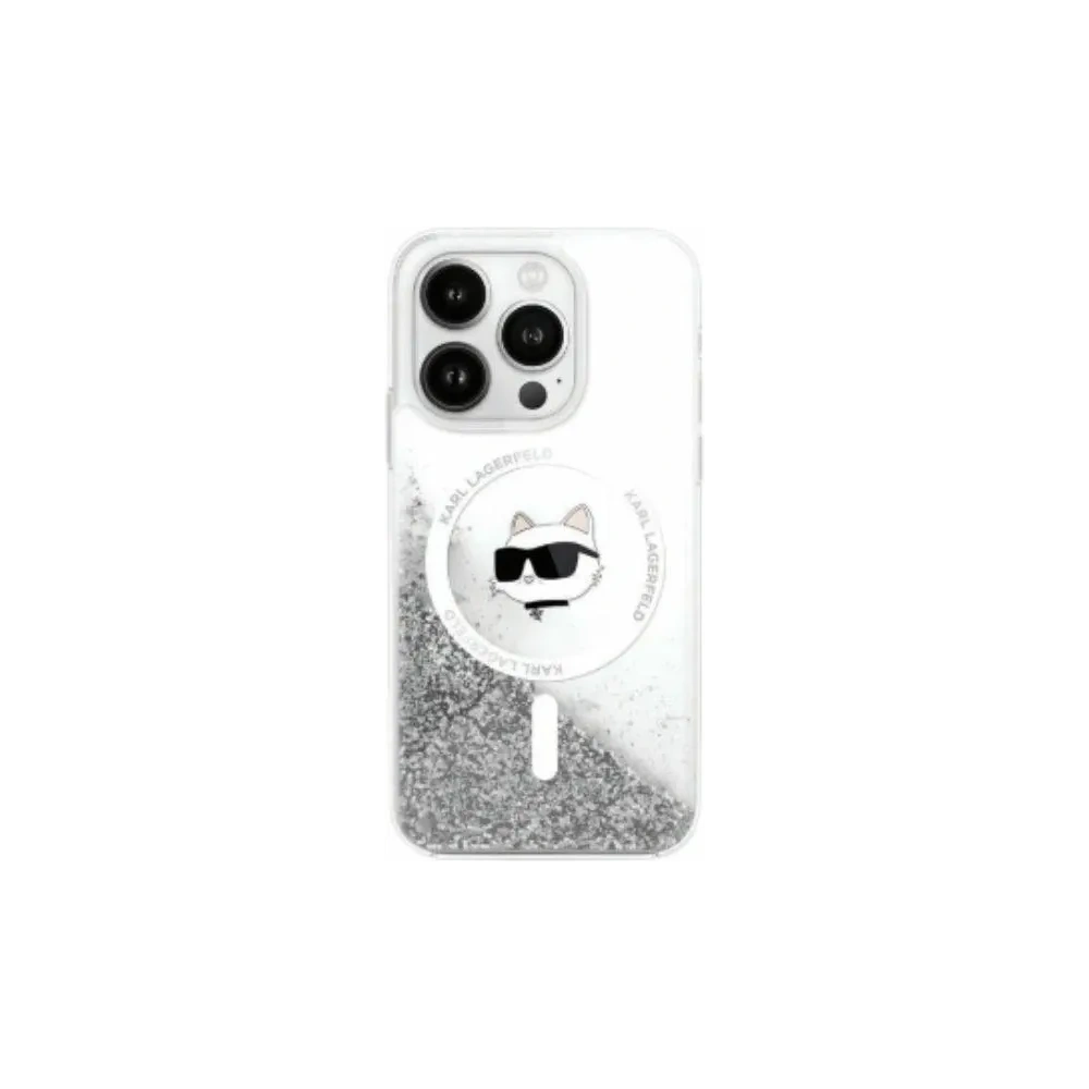 Hurtownia GSM - Etui Karl Lagerfeld KLHMP16SLGCHSGH Apple iPhone 16 hardcase Liquid Glitter Choupette Head Magsafe transparent - KLD21804 - {ean13} - Hurt