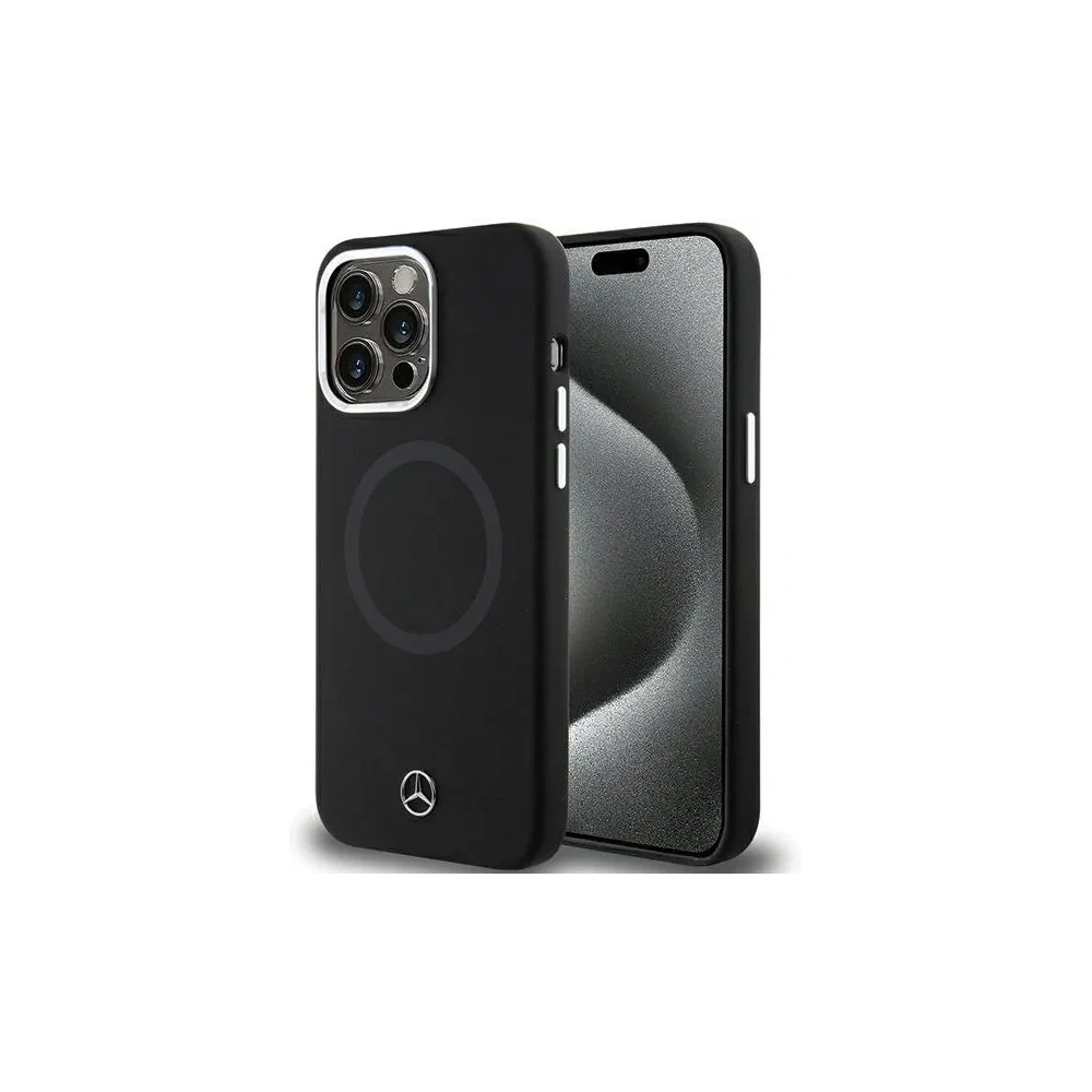 Hurtownia GSM - Etui Mercedes MEHMP15X23SCMK Apple iPhone 15 Pro Max hardcase Silicone Bicolor MagSafe černý/black - MRS238 - {ean13} - Hurt