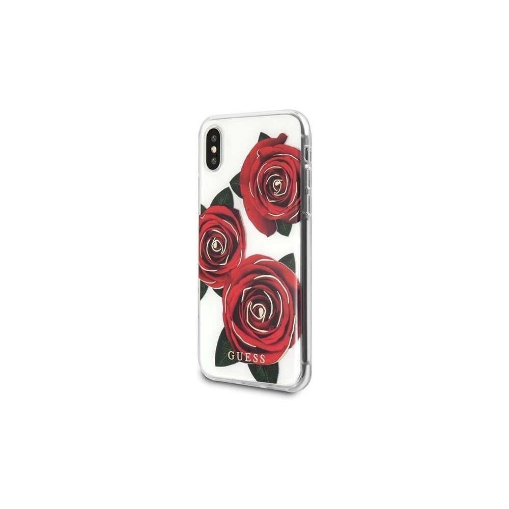 Hurtownia GSM - Etui Guess GUHCPXROSTR Apple iPhone X transparent hard case Flower Desire red rose - GUE336CL - {ean13} - Hurt