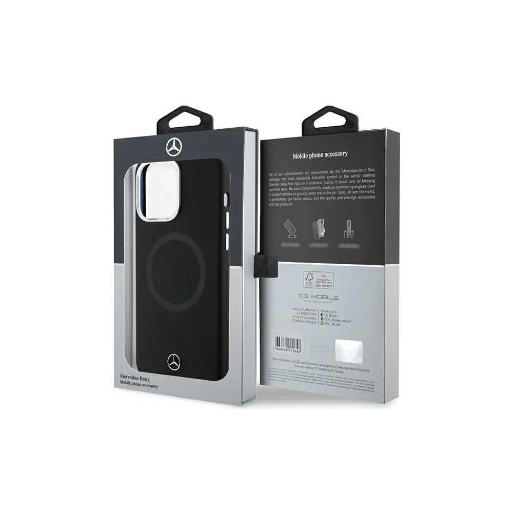 Hurtownia GSM - Mercedes MEHMP15X23SCMK Apple iPhone 15 Pro Max Hardcase Silikon Bicolor MagSafe schwarz - MRS238 - {ean13} - Hurt