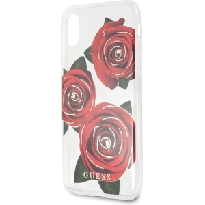 Hurtownia GSM - Etui Guess GUHCPXROSTR Apple iPhone X transparent hard case Flower Desire red rose - GUE336CL - {ean13} - Hurt